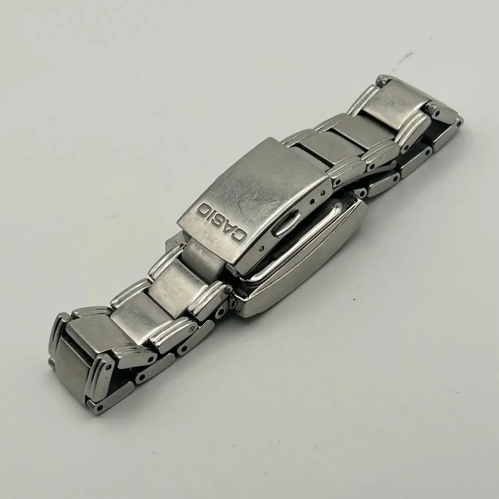 Casio Beside BEL-100 Silver-tone Stainless Steel Watch Working New Battery